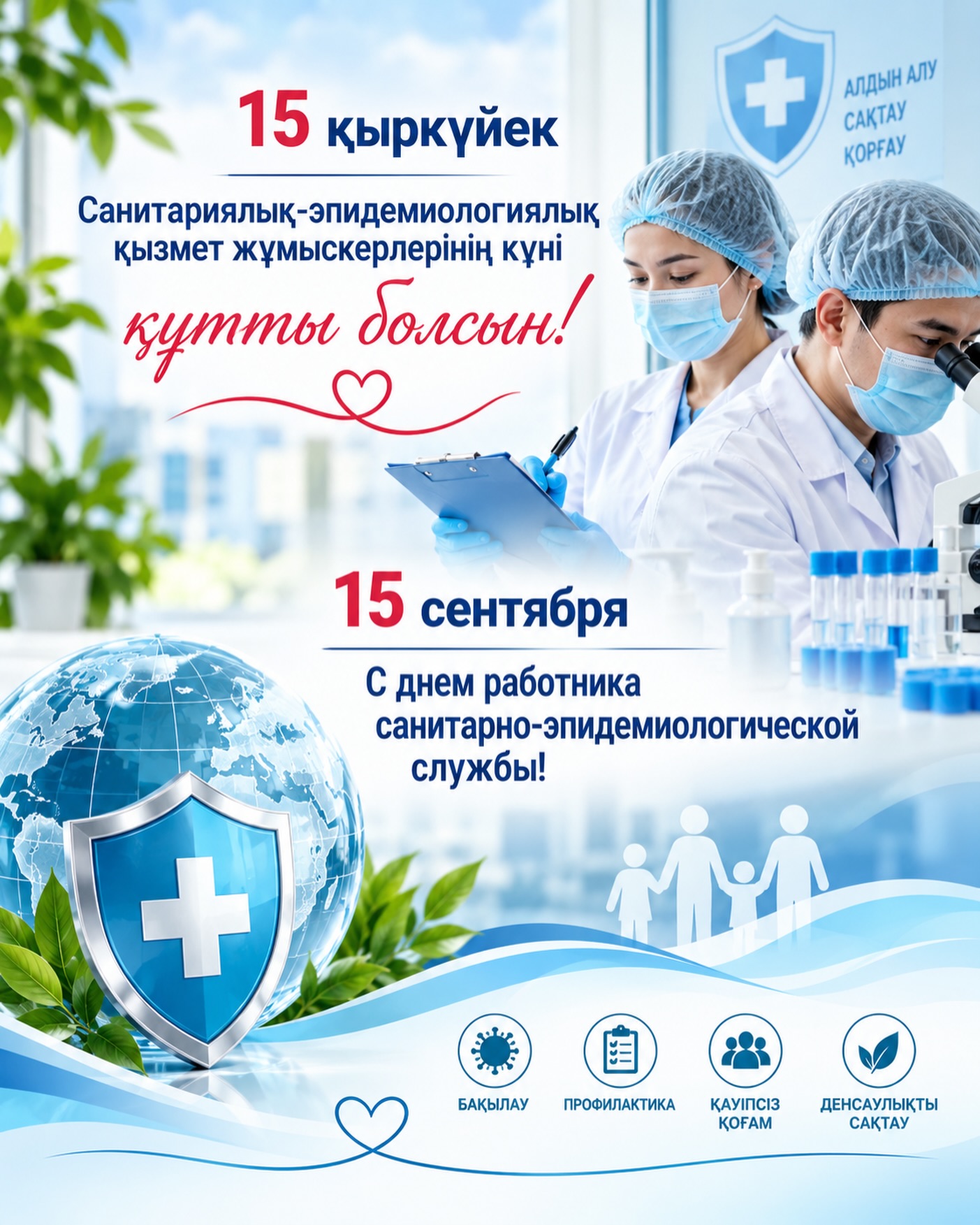 15 сентября – День работников санитарно-эпидемиологической службы!